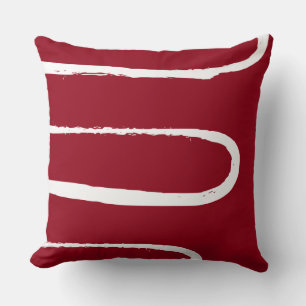 Wave Bright Candy Red Kissen