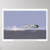 Wave Busting in einem Vought F-8J Crusader 1974 Poster (Vorne)