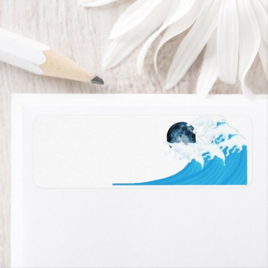 Wave by the Moon Address Labels (Insitu)