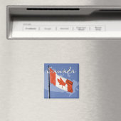 Wave Canada Flag Travel Souvenir Kühlschrankmagnet (In Situ (Geschirrspüler))