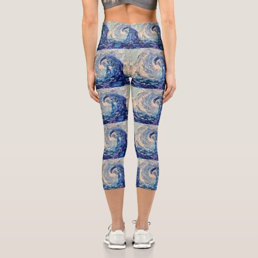 Wave Capri Leggings (Rückseite)