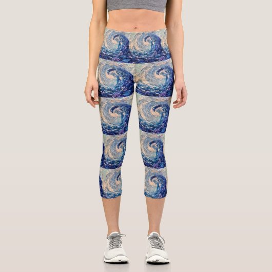 Wave Capri Leggings (Vorderseite)