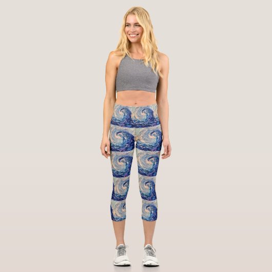 Wave Capri Leggings (Vorderseite)