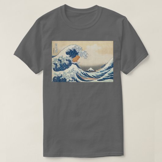 Wave Capybara Surfing Rodent1485 T-Shirt (Design vorne)