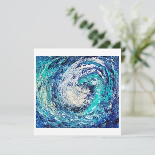 Wave Card (Stehend Vorderseite)