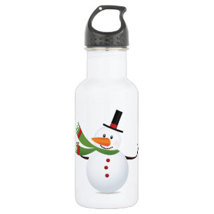 Wave Carrot Nose Snowman Trinkflasche