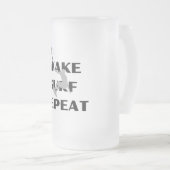 Wave Chaser Glass Mattglas Bierglas (VorderseiteRechts)