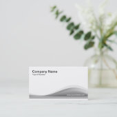 Wave Contour - 40pc Gray Visitenkarte (Stehend Vorderseite)