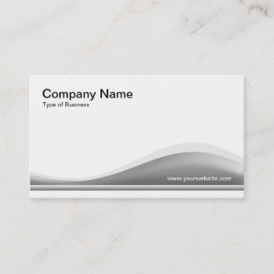 Wave Contour - 40pc Gray Visitenkarte