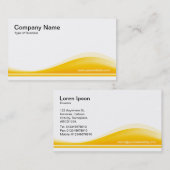 Wave Contour - Amber Visitenkarte (Vorne/Hinten)