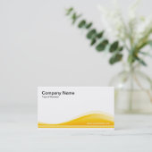 Wave Contour - Amber Visitenkarte (Stehend Vorderseite)