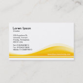 Wave Contour - Amber Visitenkarte (Rückseite)