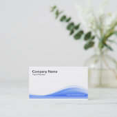 Wave Contour - Baby Blue Visitenkarte (Stehend Vorderseite)