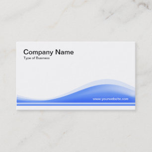 Wave Contour - Baby Blue Visitenkarte