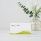 Wave Contour - Bananengelb Visitenkarte (Stehend Vorderseite)