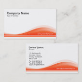 Wave Contour - Herbstorn Visitenkarte (Vorne/Hinten)