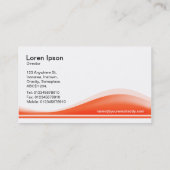 Wave Contour - Herbstorn Visitenkarte (Rückseite)