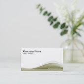 Wave Contour - Khaki Visitenkarte (Stehend Vorderseite)