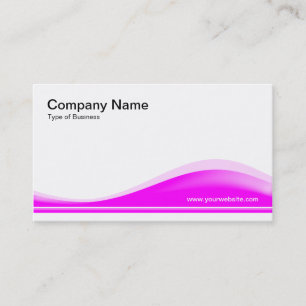 Wave Contour - Magenta Visitenkarte