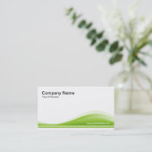 Wave Contour - Mars Green Visitenkarte (Stehend Vorderseite)