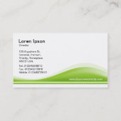 Wave Contour - Mars Green Visitenkarte (Rückseite)