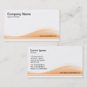 Wave Contour - Sand Visitenkarte (Vorne/Hinten)