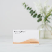 Wave Contour - Sand Visitenkarte (Stehend Vorderseite)