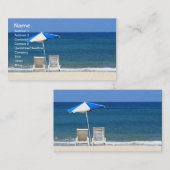 Wave Cool Beach Stairs Fine Art Visitenkarte (Vorne/Hinten)