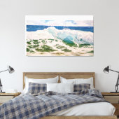 Wave Crash on the Shore: Realistic Seascape Leinwanddruck (Insitu (Schlafzimmer))