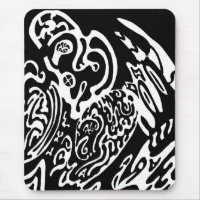 "Wave Creature" B&W abstrakte Kunst