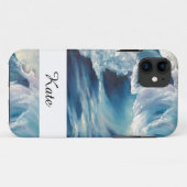 Wave curl Case-Mate iPhone hülle (Rückseite (Horizontal))