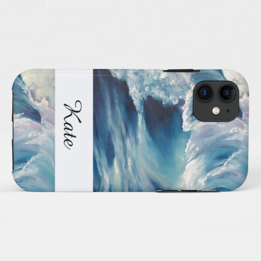 Wave curl Case-Mate iPhone hülle (Rückseite (Horizontal))