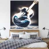 Wave Dancer in Gitarre Leinwanddruck (Insitu (Schlafzimmer))