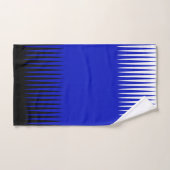 Wave Design Blue Badhandtuch Set (Handtuch)