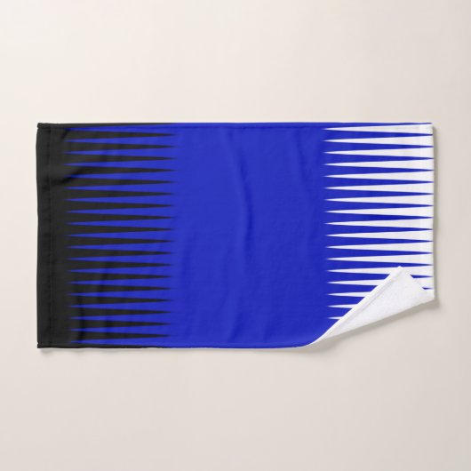 Wave Design Blue Badhandtuch Set (Handtuch)