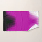 Wave Design Pink Badhandtuch Set (Handtuch)