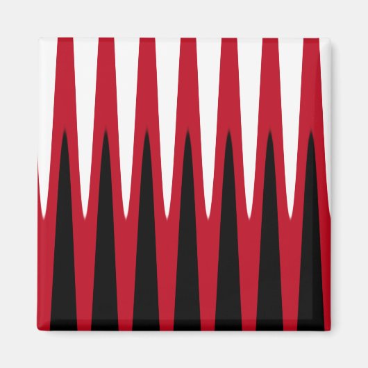 Wave Design Red Magnet (Vorne)