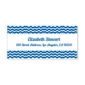 Wave Design Rücksendeadresse Selbstfarbige Briefma Permastempel (Design)