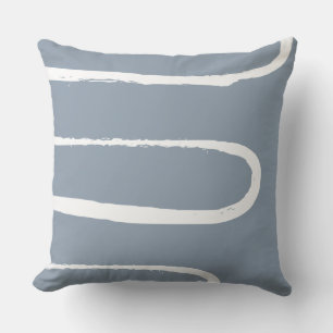 Wave Dusty Blue Kissen
