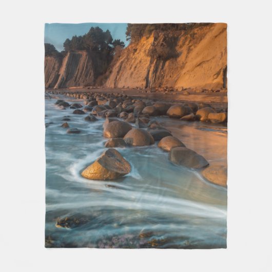 Wave entlang des Strandes, Kalifornien Fleecedecke (Vorderseite)