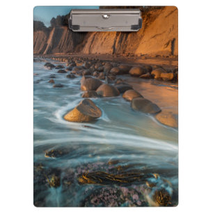 Wave entlang des Strandes, Kalifornien Klemmbrett