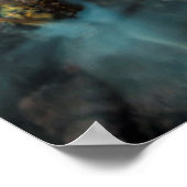 Wave entlang des Strandes, Kalifornien Poster (Ecke)