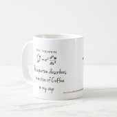 Wave Equation - Navier Stokes Equation - Kaffee-Ta Kaffeetasse (Vorderseite Links)