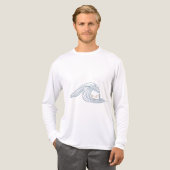 Wave Explorer - Design für Wüstenfox und Compass Tri-Blend Shirt (Vorderseite komplett)