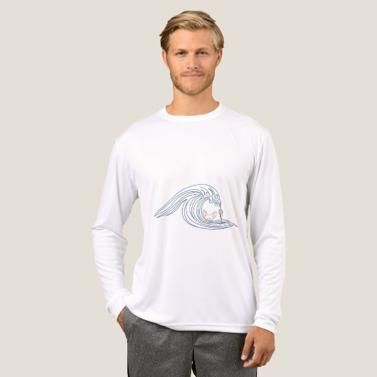 Wave Explorer - Design für Wüstenfox und Compass Tri-Blend Shirt (Vorderseite komplett)