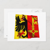 Wave Flag Postkarte (Vorne/Hinten)