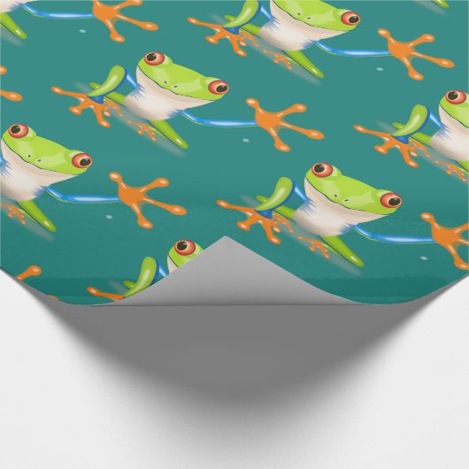 Wave Frog Gift Geschenkpapier (Ecke)