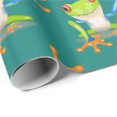 Wave Frog Gift Geschenkpapier (Rolleneckpunkt)