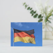 Wave German Flag Foto Postcard Postkarte (Stehend Vorderseite)