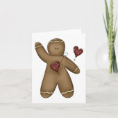 Wave Gingerbread Man Card Karte (Vorderseite)